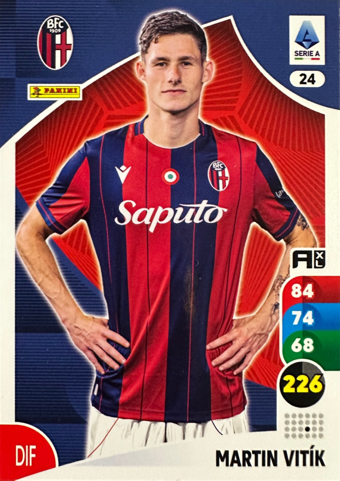 Panini Calciatori Adrenalyn XL 2025-26 card base logo a scelta N. 1-100