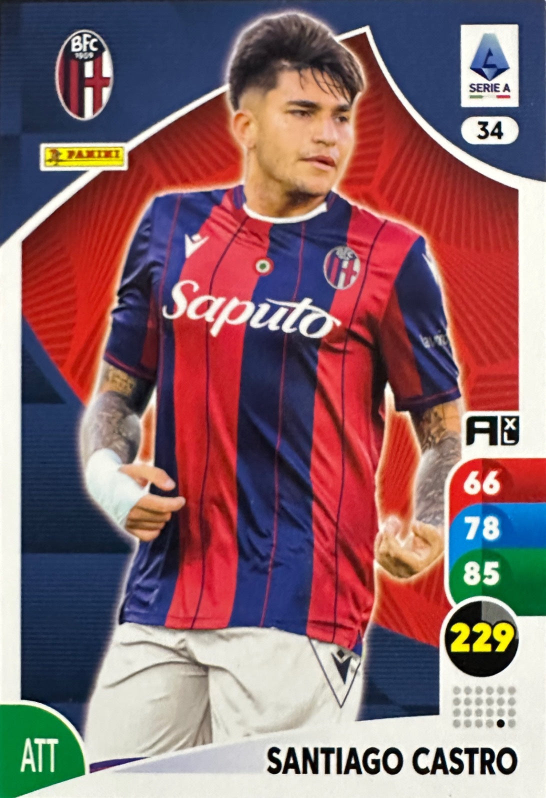 Panini Calciatori Adrenalyn XL 2025-26 card base logo a scelta N. 1-100