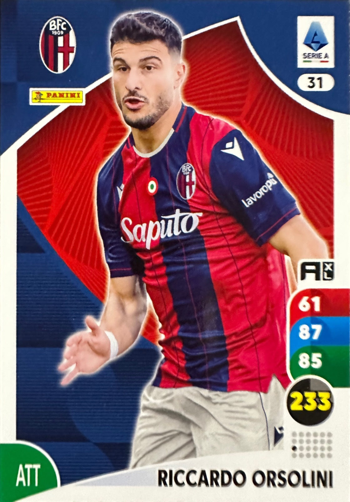 Panini Calciatori Adrenalyn XL 2025-26 card base logo a scelta N. 1-100