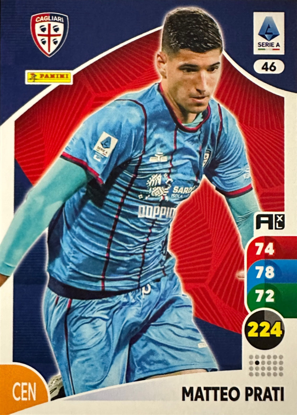 Panini Calciatori Adrenalyn XL 2025-26 card base logo a scelta N. 1-100