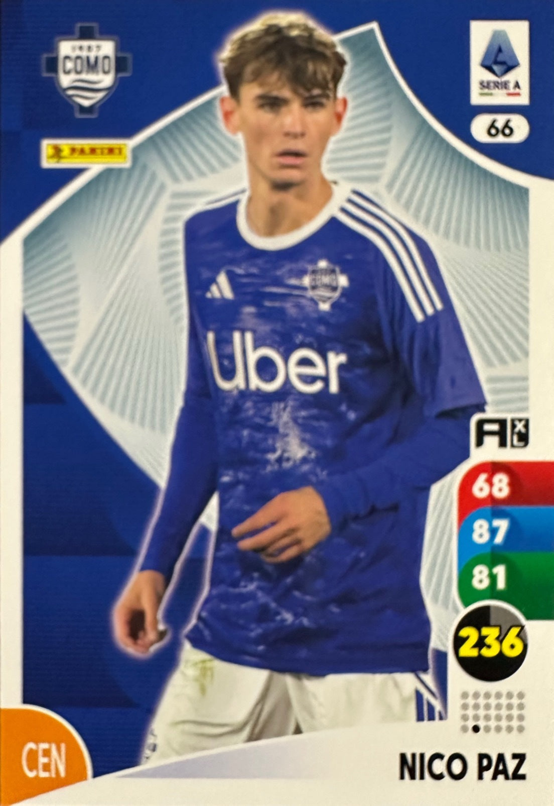 Panini Calciatori Adrenalyn XL 2025-26 card base logo a scelta N. 1-100