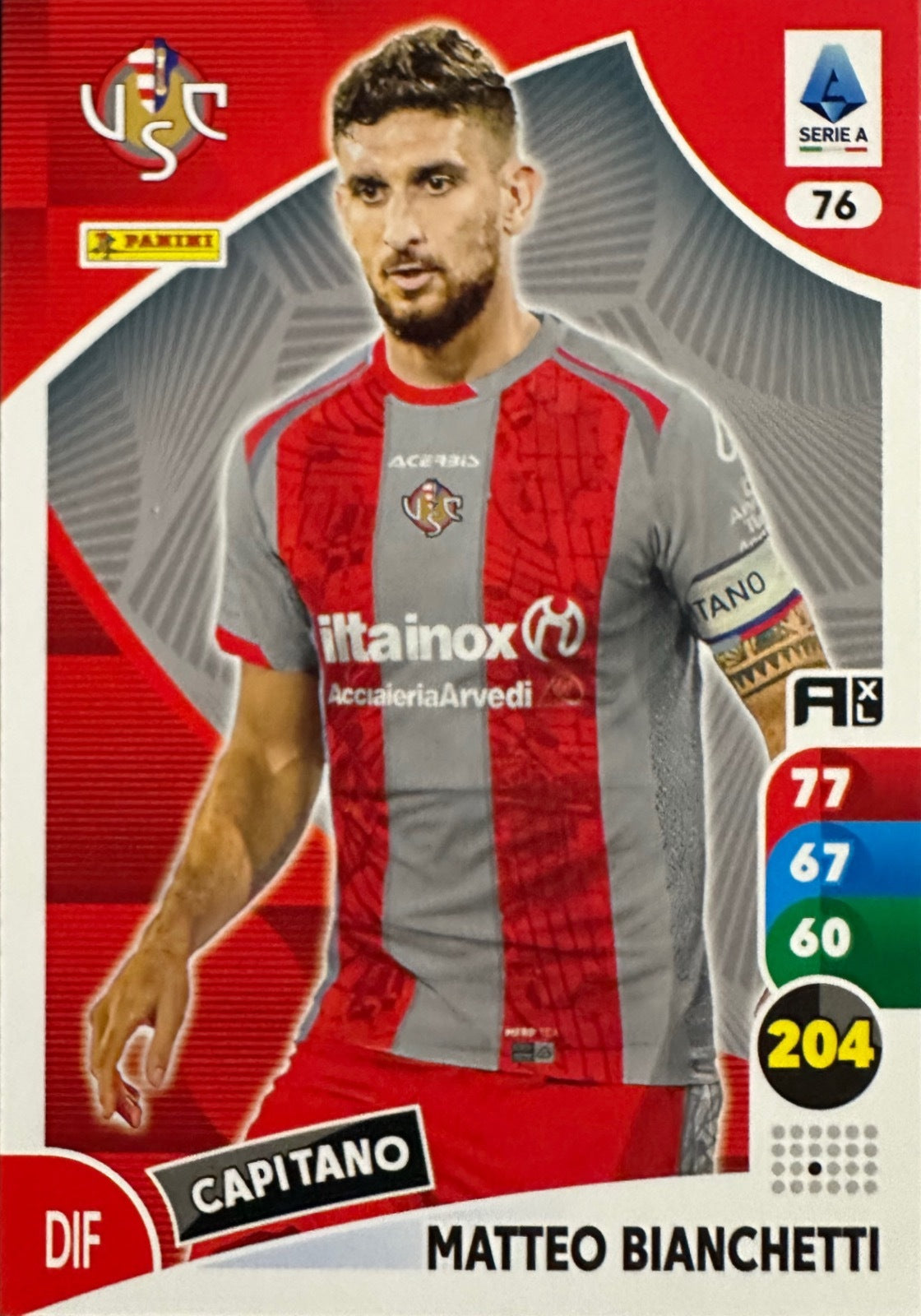 Panini Calciatori Adrenalyn XL 2025-26 card base logo a scelta N. 1-100