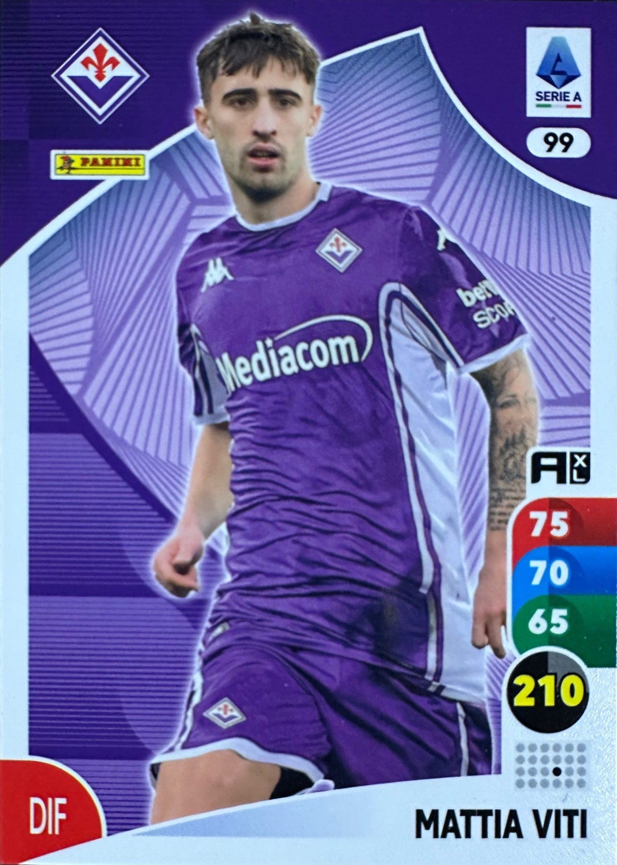 Panini Calciatori Adrenalyn XL 2025-26 card base logo a scelta N. 1-100