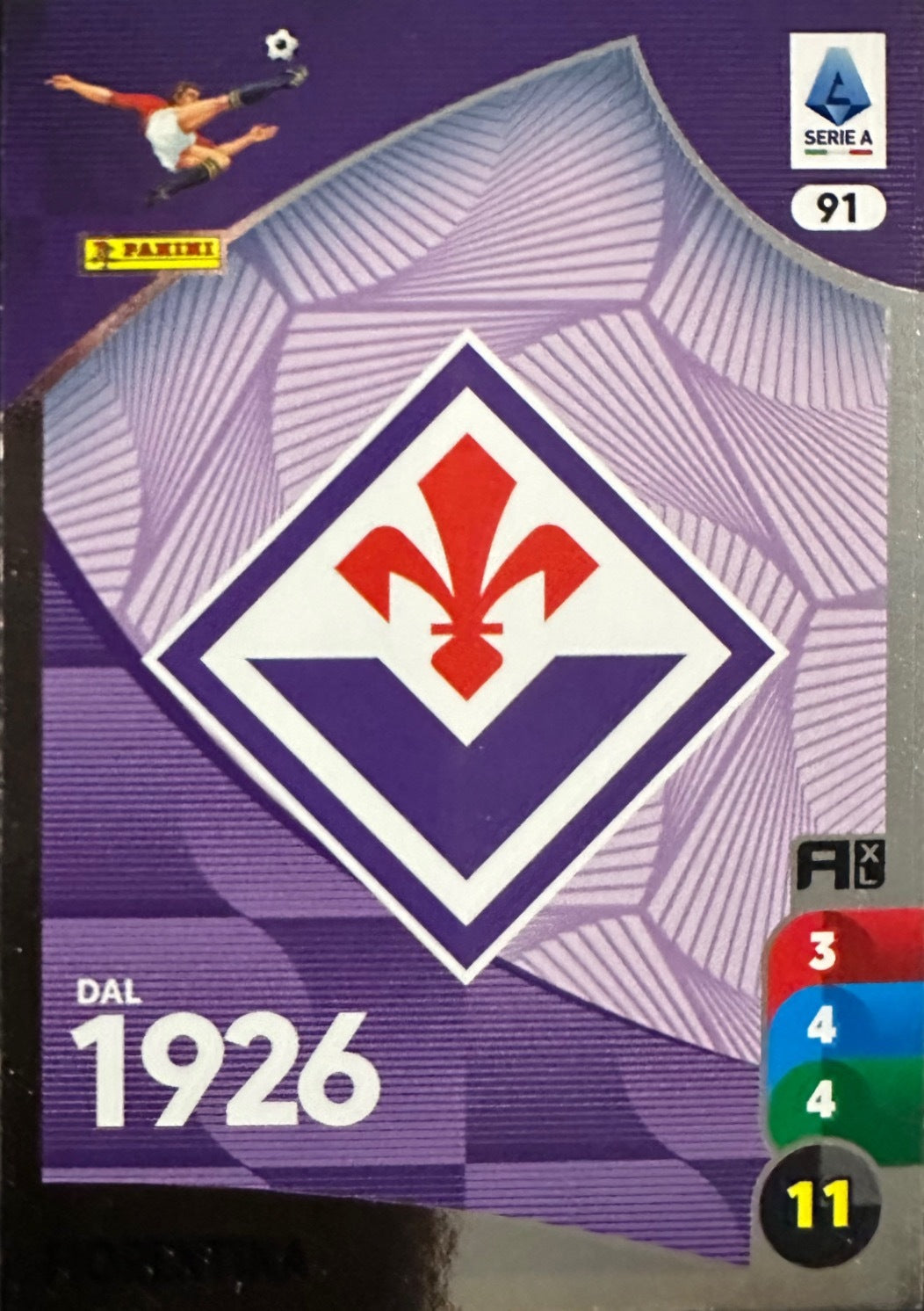 Panini Calciatori Adrenalyn XL 2025-26 card base logo a scelta N. 1-100