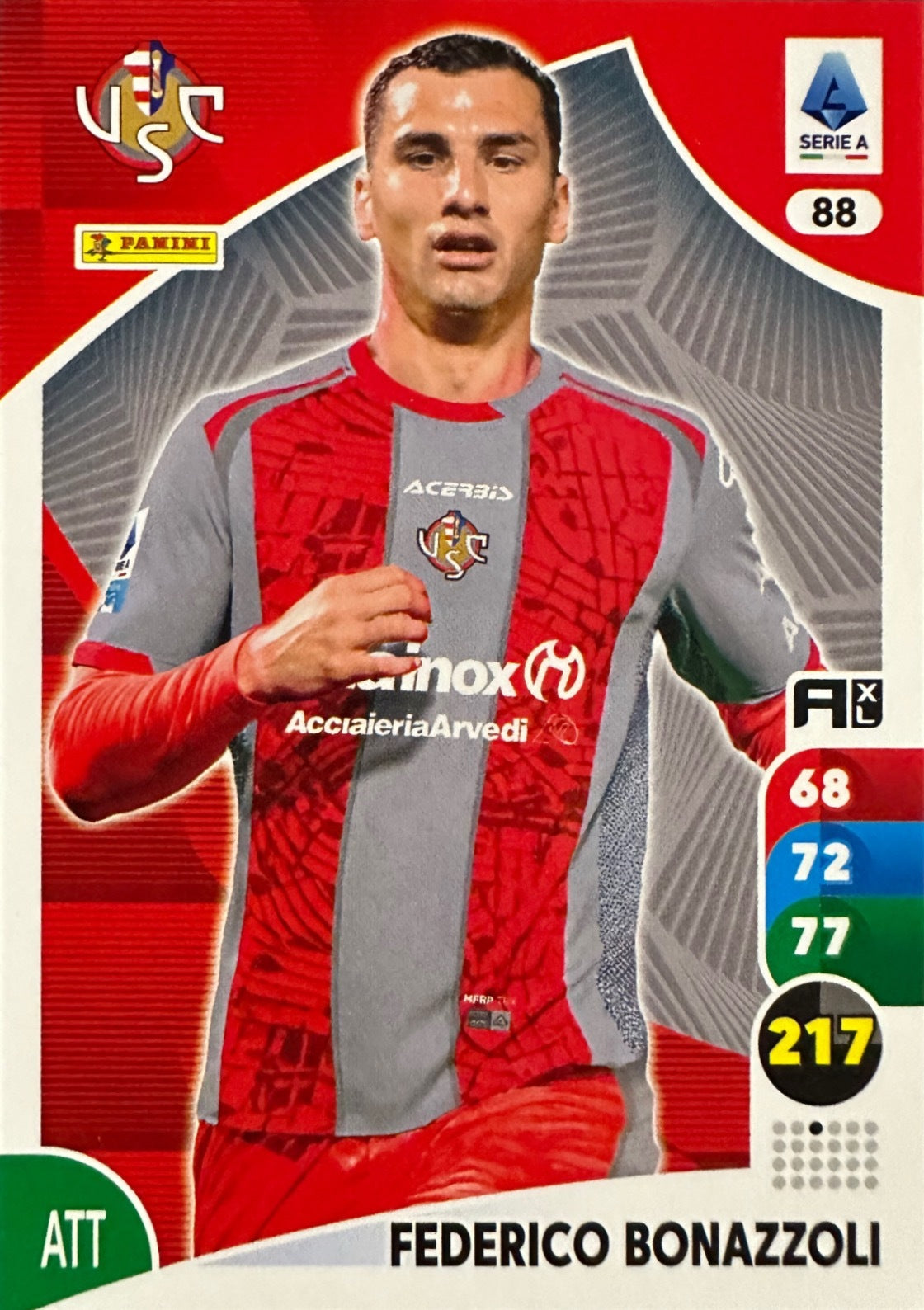 Panini Calciatori Adrenalyn XL 2025-26 card base logo a scelta N. 1-100