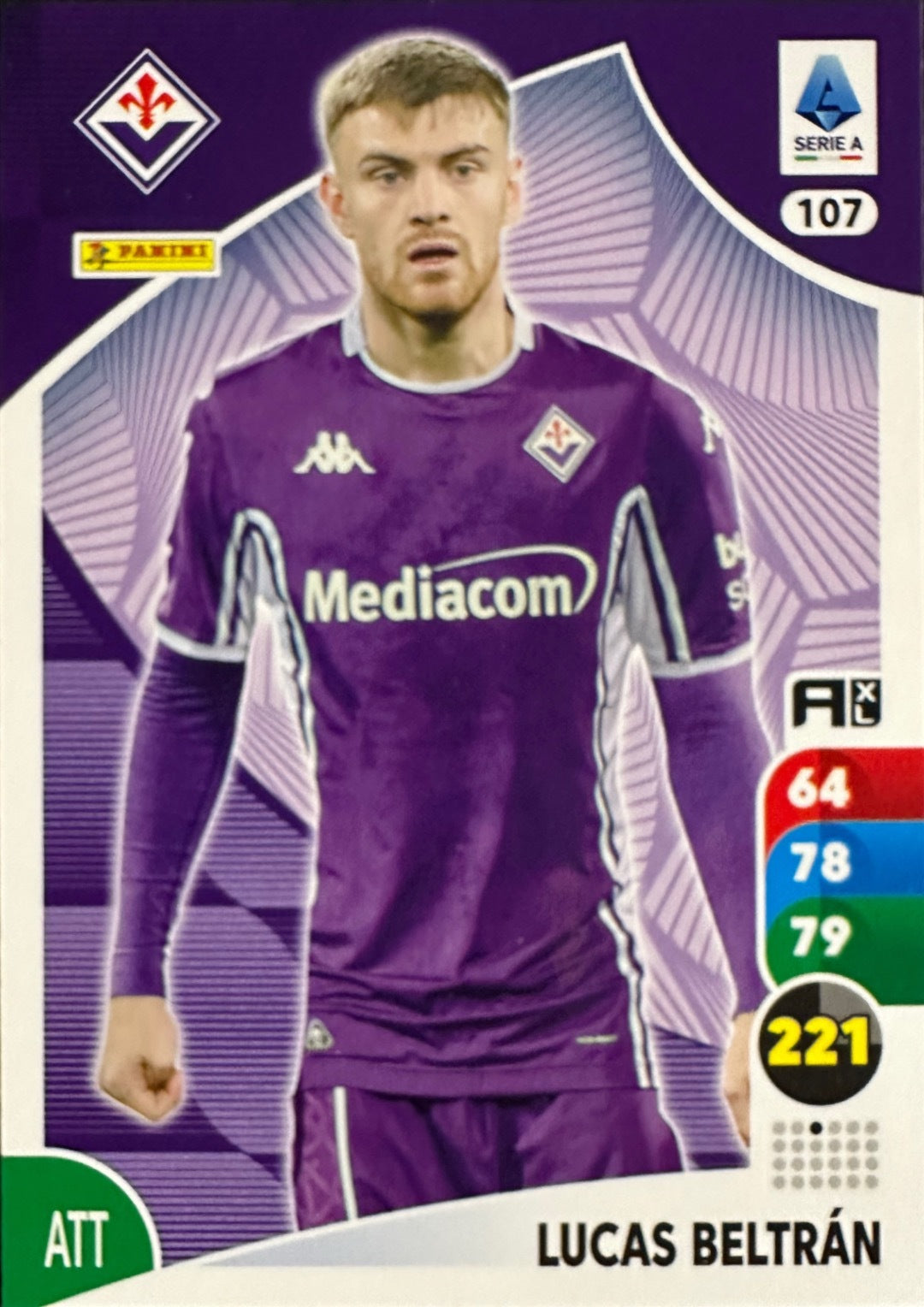 Panini Calciatori Adrenalyn XL 2025-26 card base logo a scelta N. 101-200