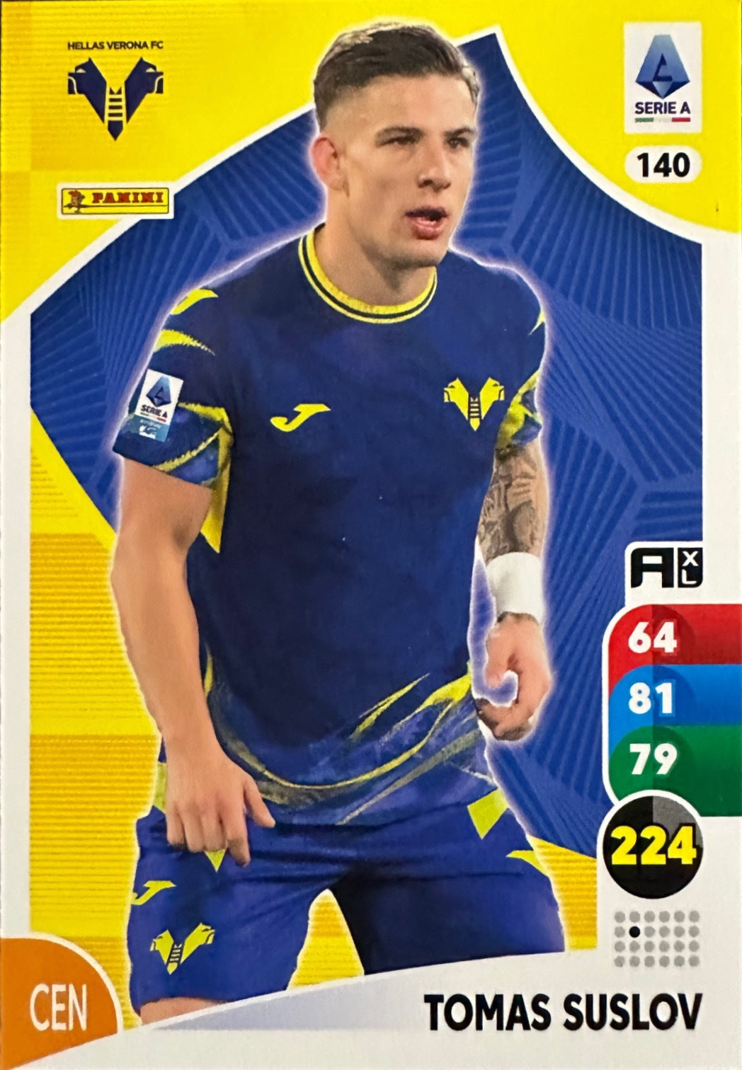 Panini Calciatori Adrenalyn XL 2025-26 card base logo a scelta N. 101-200