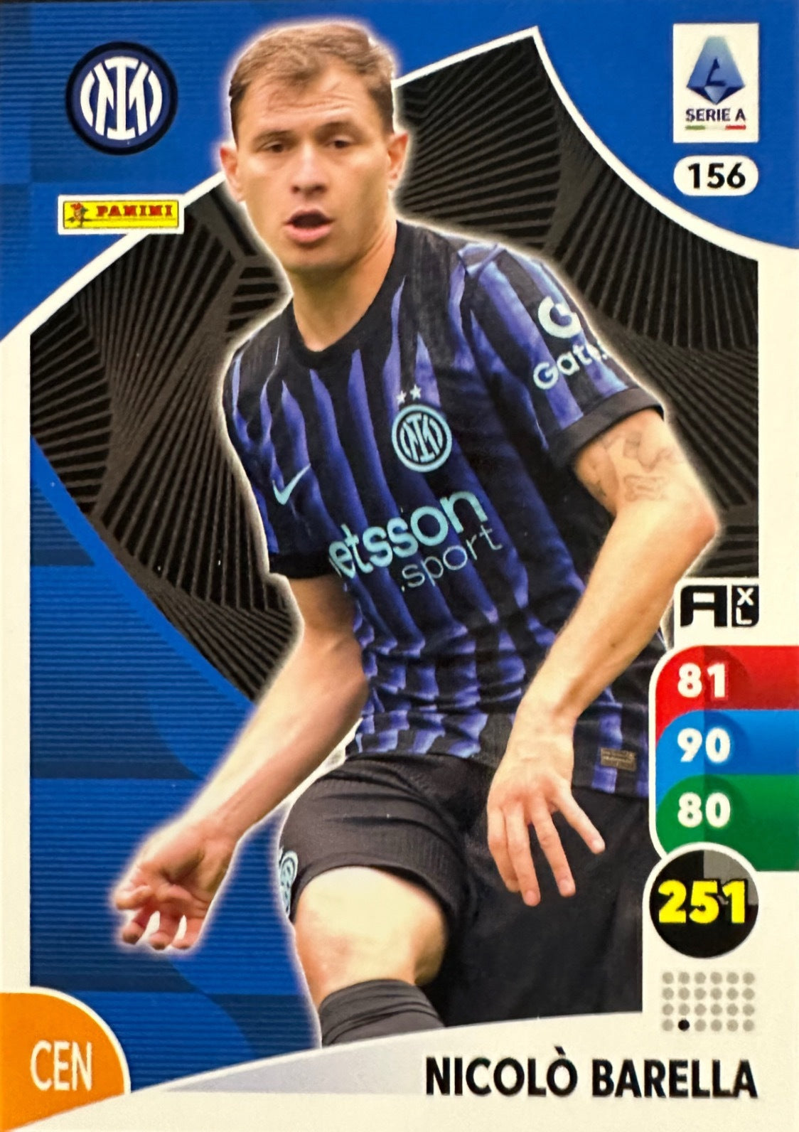 Panini Calciatori Adrenalyn XL 2025-26 card base logo a scelta N. 101-200