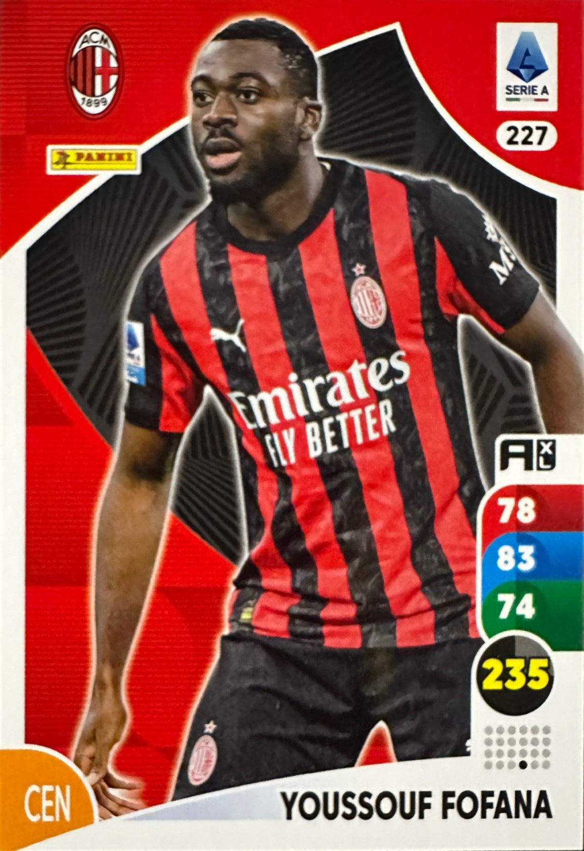 Panini Calciatori Adrenalyn XL 2025-26 card base logo a scelta N. 201-300