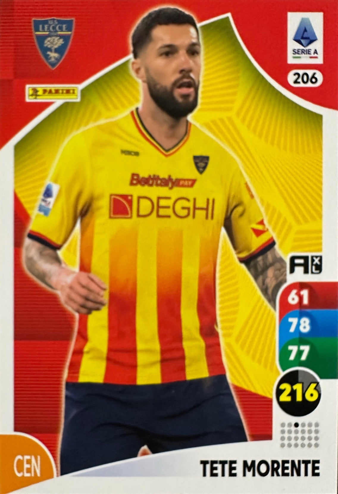 Panini Calciatori Adrenalyn XL 2025-26 card base logo a scelta N. 201-300