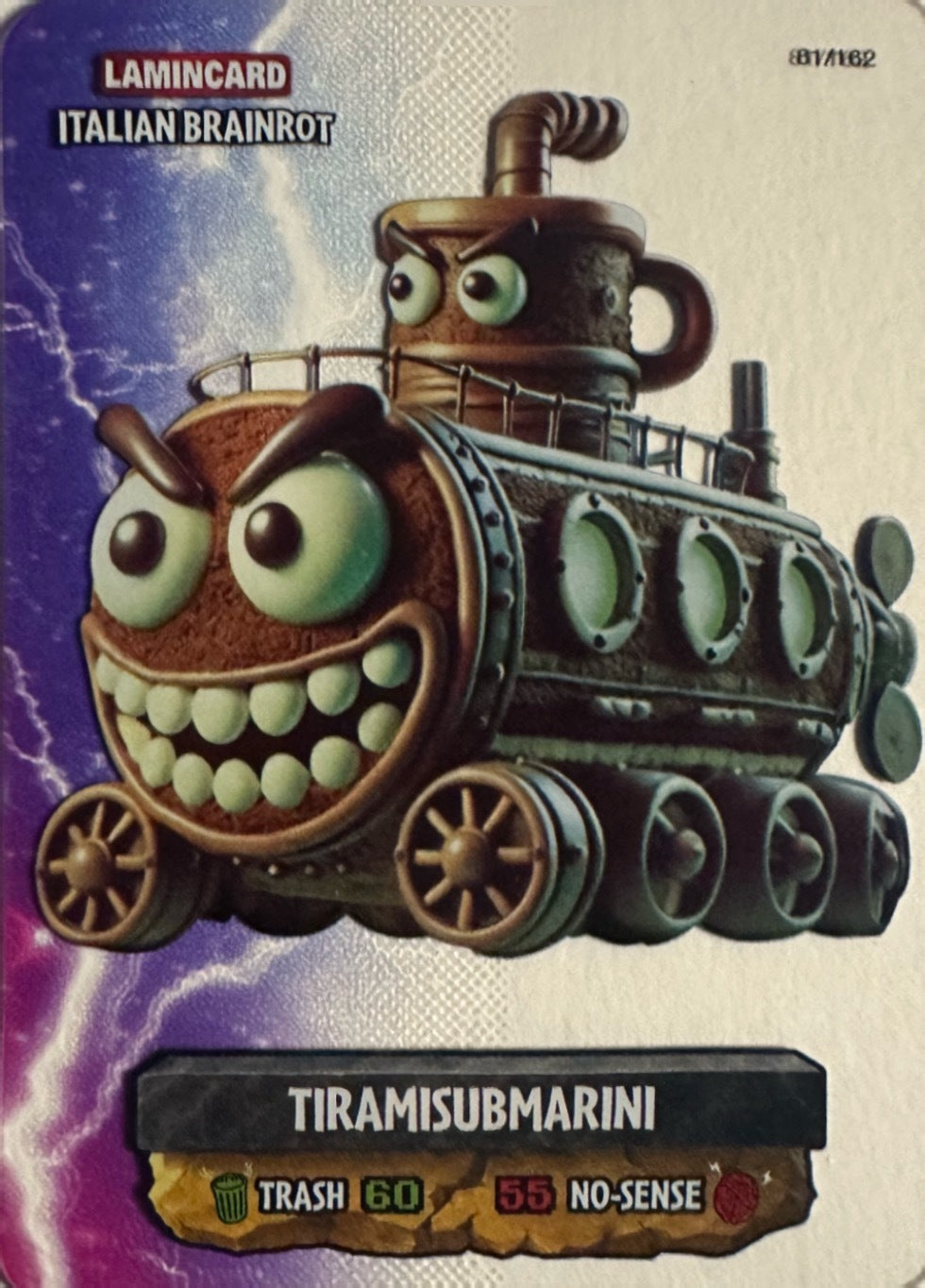 Italian Brainrot Lamincard Multiverse Diramix - Card Base Metal a scelta 1-100