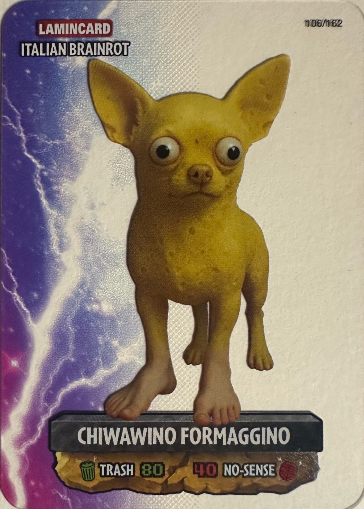 Italian Brainrot Lamincard Multiverse Diramix - Card Base Metal a scelta 101-162