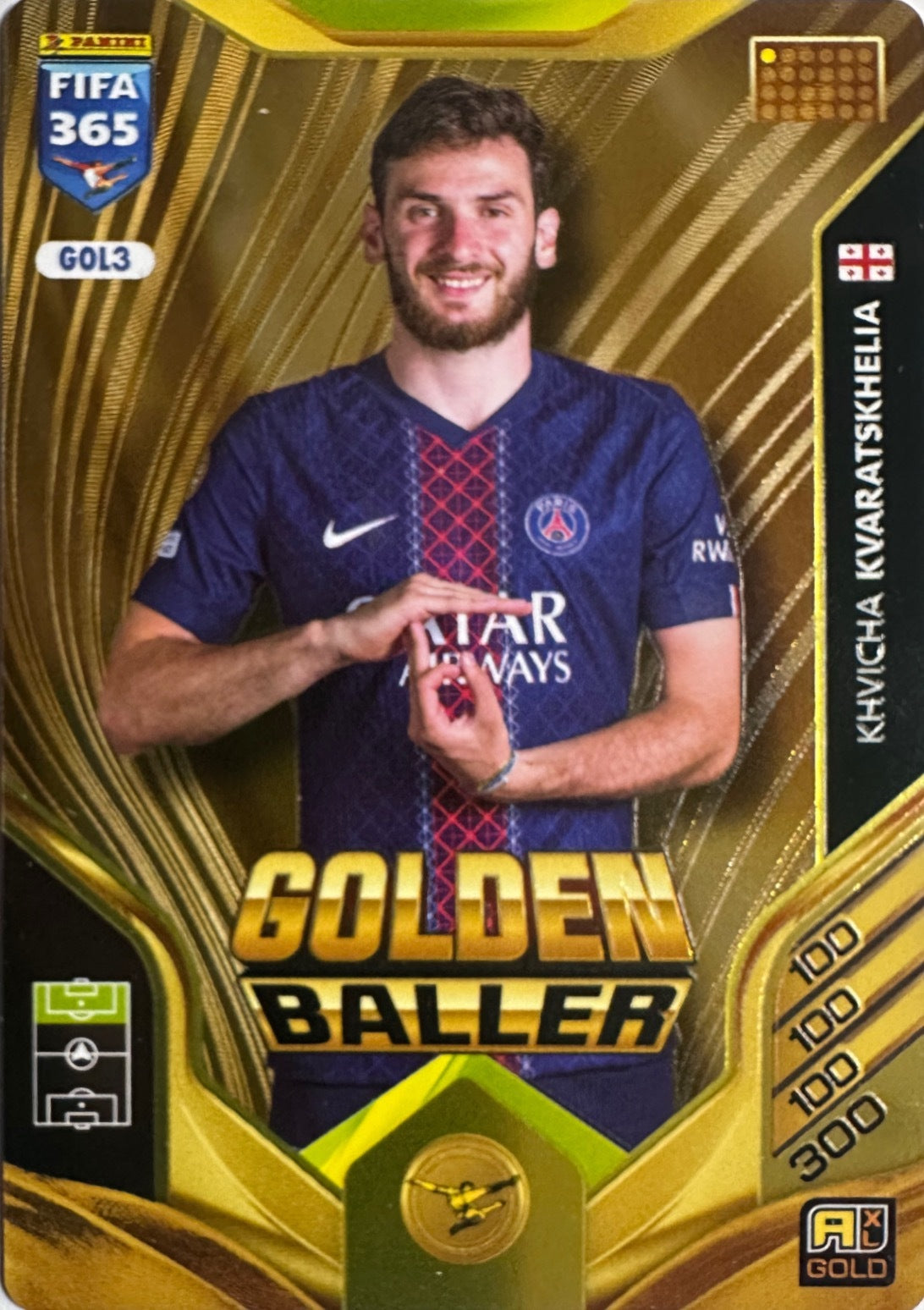 Panini Adrenalyn XL FIFA 365 2026 - Card Golden Baller Invincibile a scelta