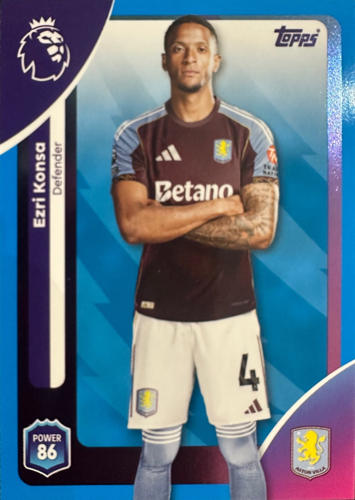 Topps Premier League 2025/26 2026 Scegli Card #1-225 Blue Parallel