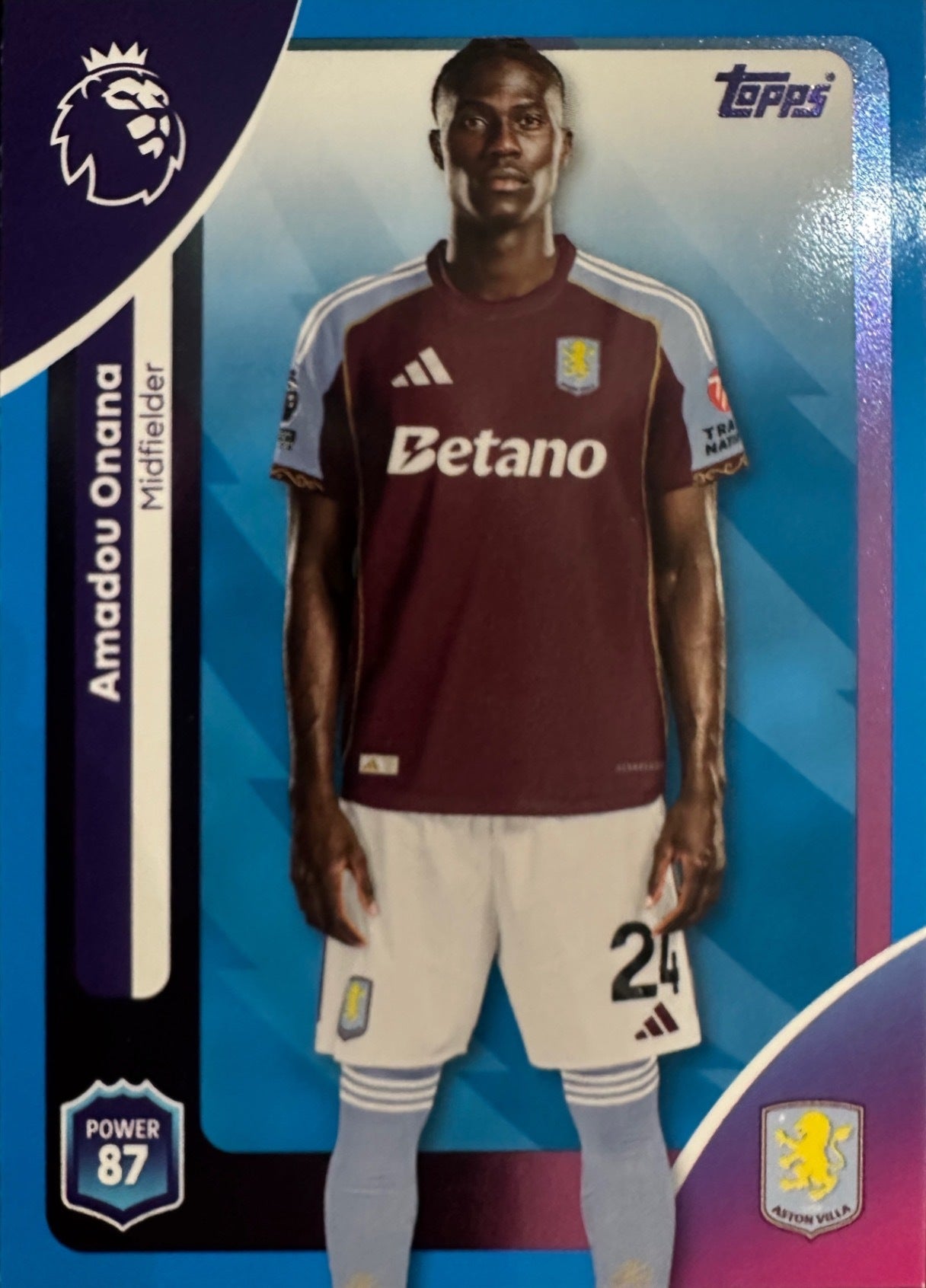 Topps Premier League 2025/26 2026 Scegli Card #1-225 Blue Parallel