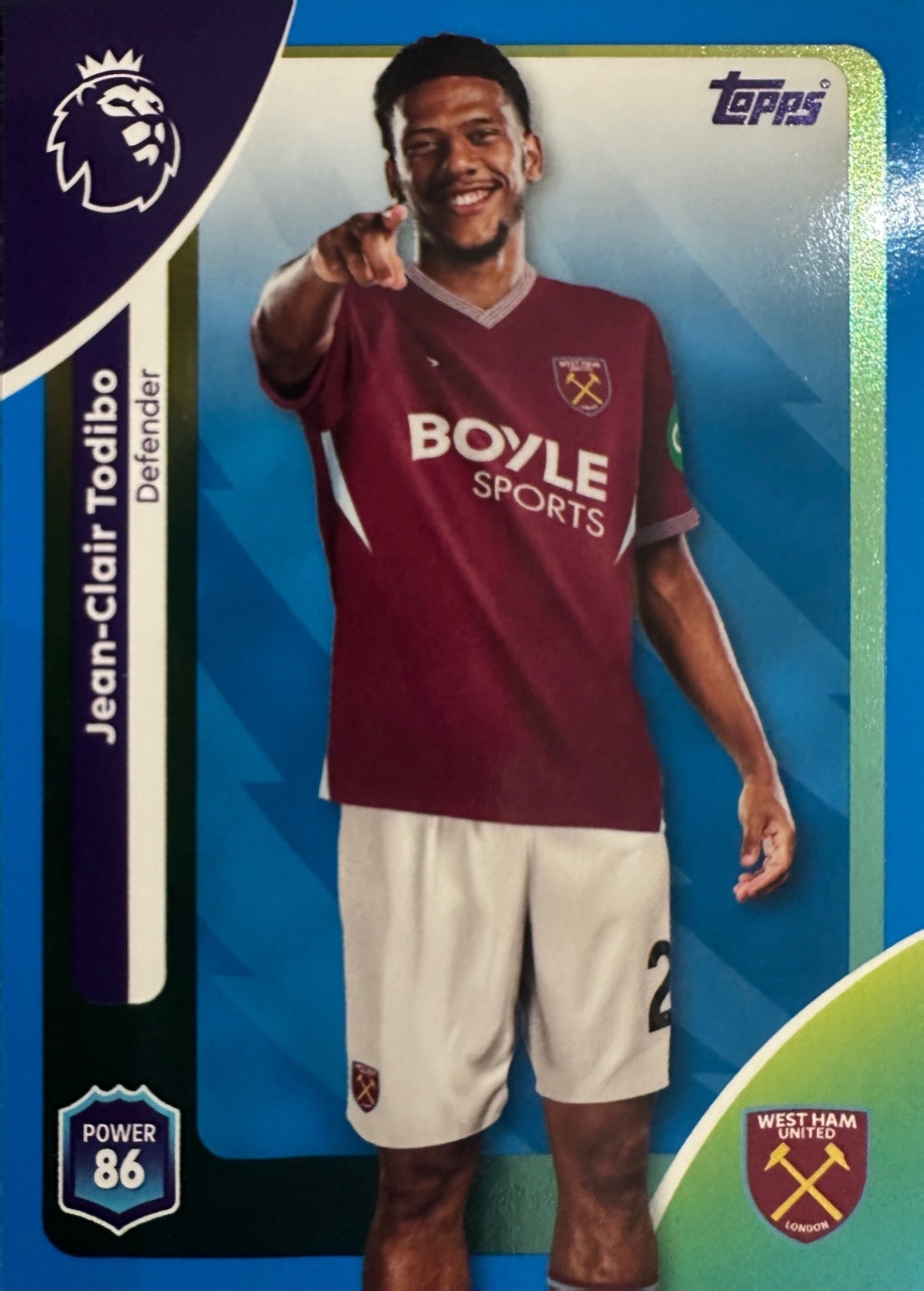 Topps Premier League 2025/26 2026 Scegli Card #226-360 Blue Parallel