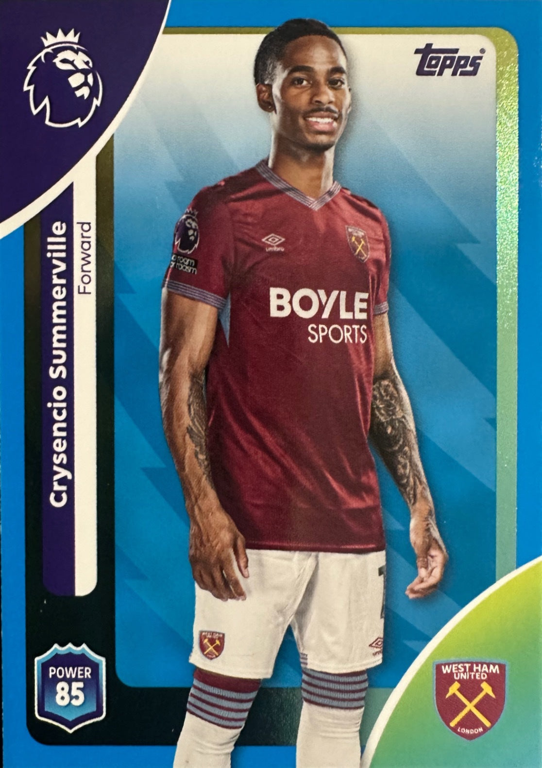 Topps Premier League 2025/26 2026 Scegli Card #226-360 Blue Parallel