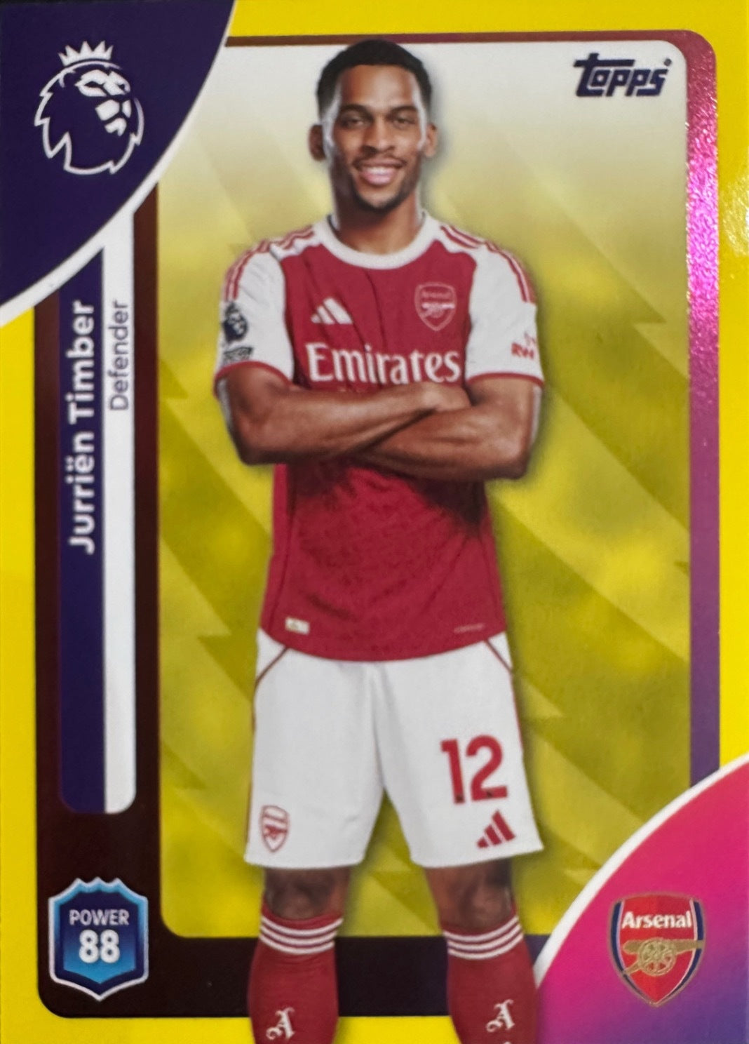 Topps Premier League 2025/26 2026 Scegli Card #1-360 Yellow Parallel