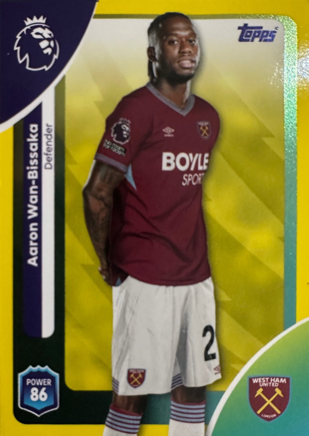 Topps Premier League 2025/26 2026 Scegli Card #1-360 Yellow Parallel