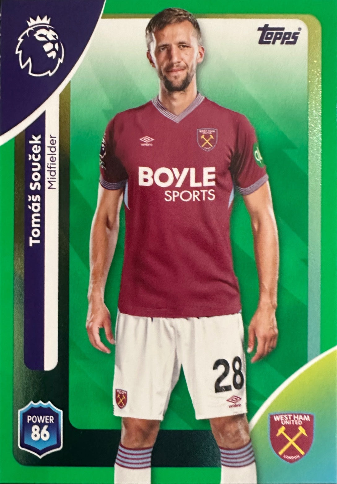 Topps Premier League 2025/26 2026 Scegli Card #1-360 Green Parallel