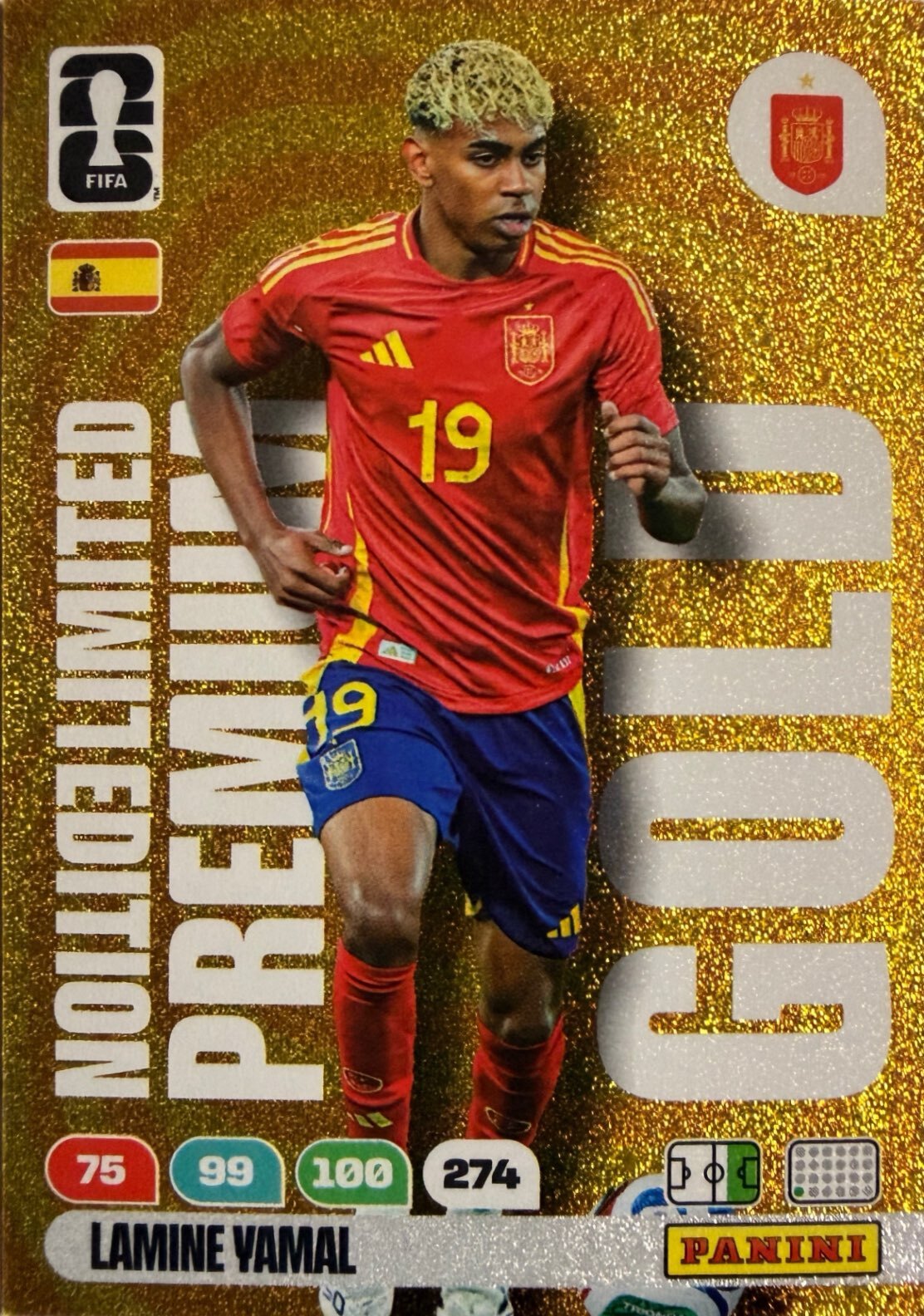 Adrenalyn Xl FIFA World Cup 2026 - Scegli Limited Edition Premium Gold XXL