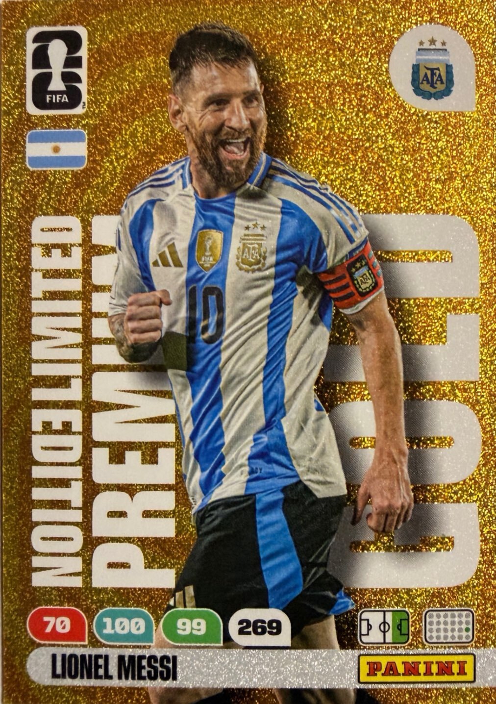 Adrenalyn Xl FIFA World Cup 2026 - Scegli Limited Edition Premium Gold XXL
