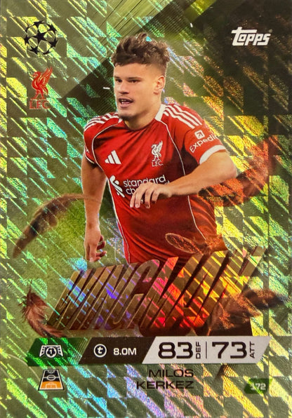 Match Attax Extra 2025/26 - Scegli Card da 172 a 319