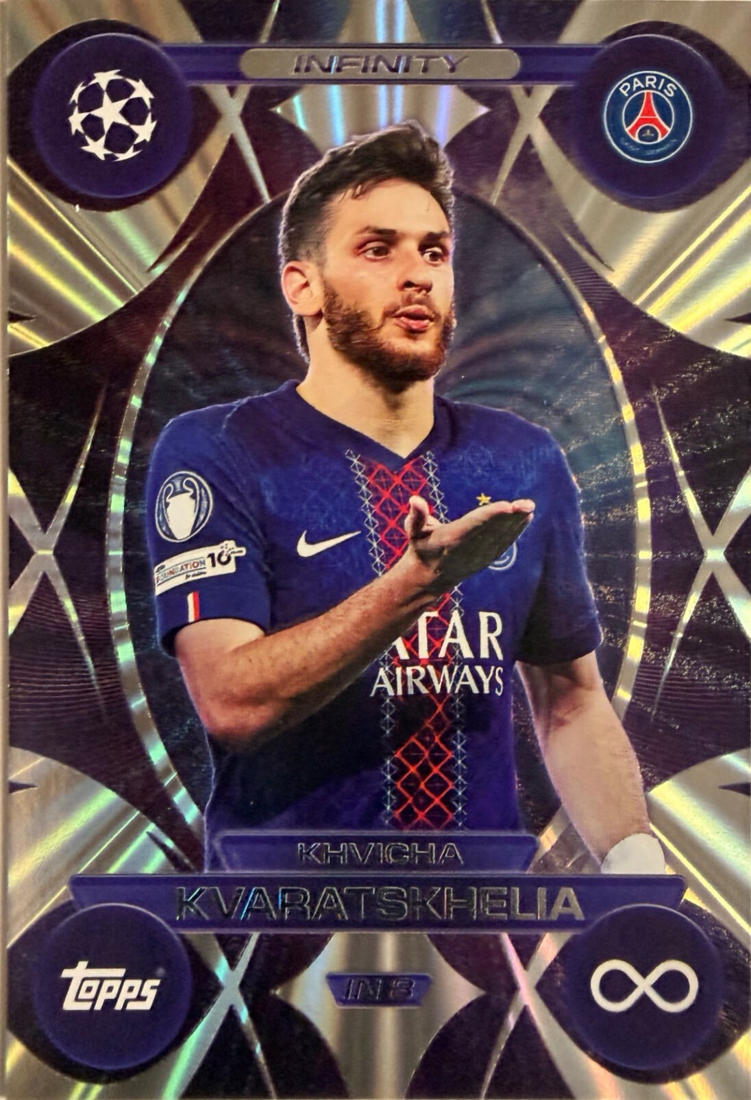 Match Attax Extra 2025/26 - Scegli Card Chrome Limited Greats Pull Infinity