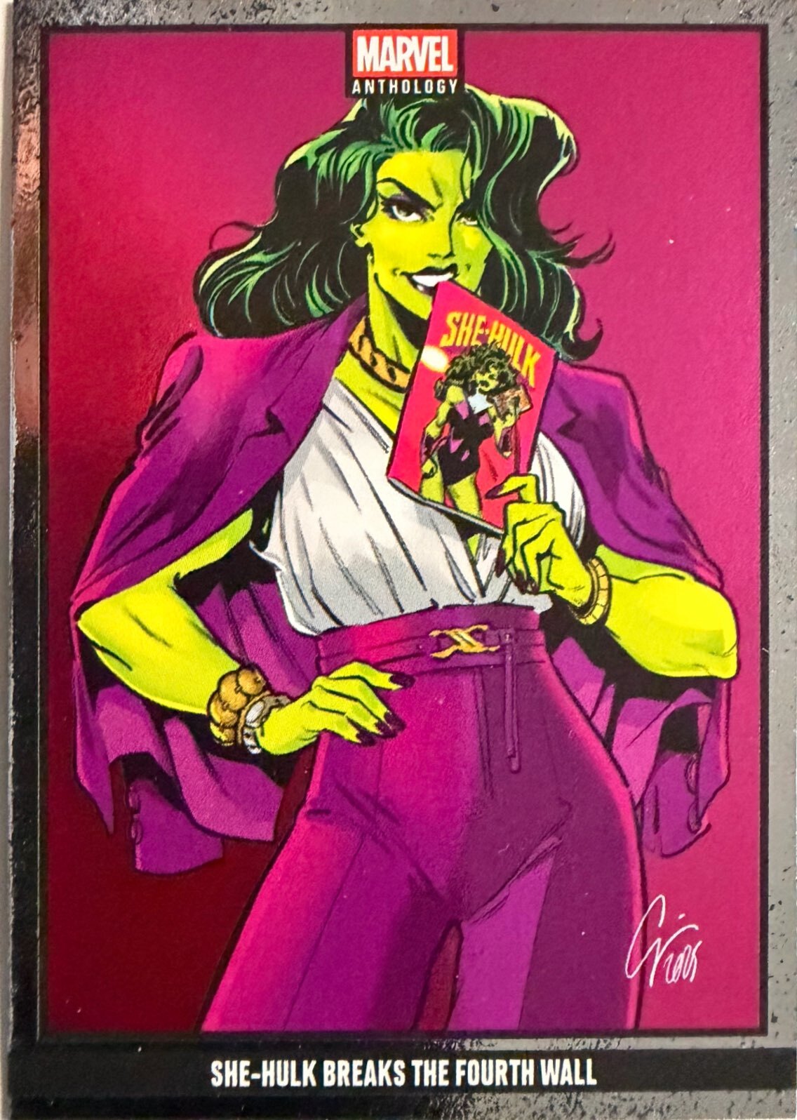 Marvel Anthology Panini - Scegli Card Parallel Metal Holo