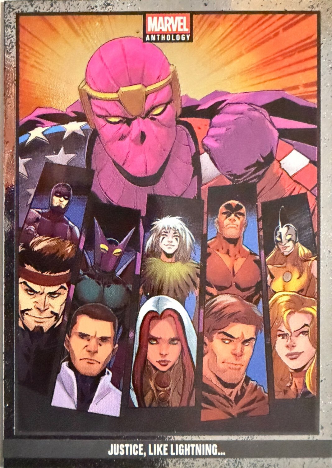 Marvel Anthology Panini - Scegli Card Parallel Metal Holo
