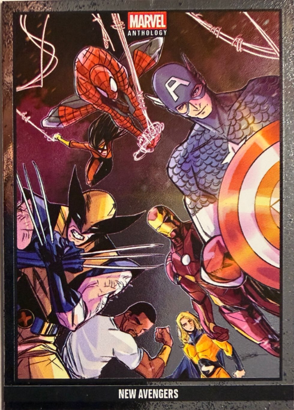 Marvel Anthology Panini - Scegli Card Parallel Metal Holo