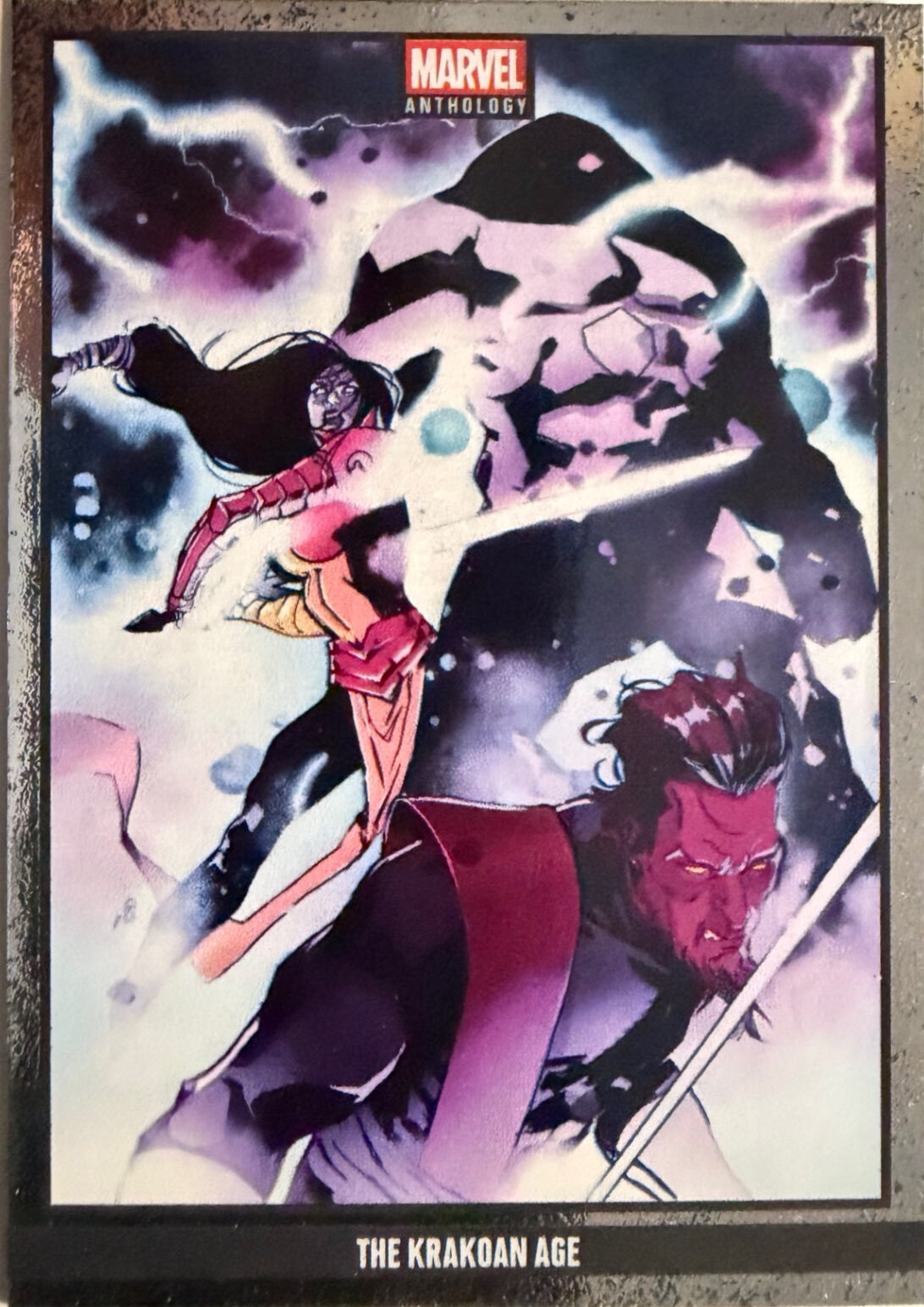 Marvel Anthology Panini - Scegli Card Parallel Metal Holo