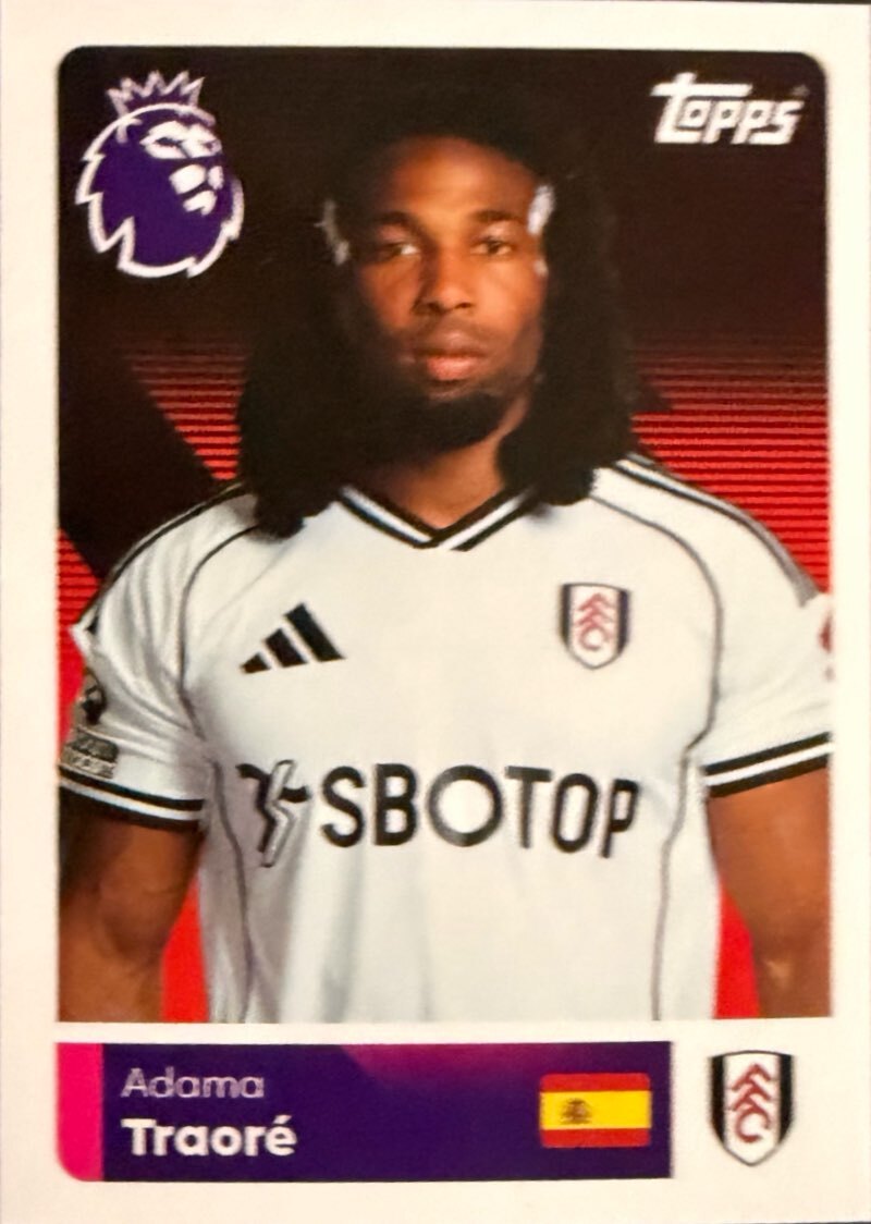 Premier League 2026 Topps - Scegli figurina da 201 a 400