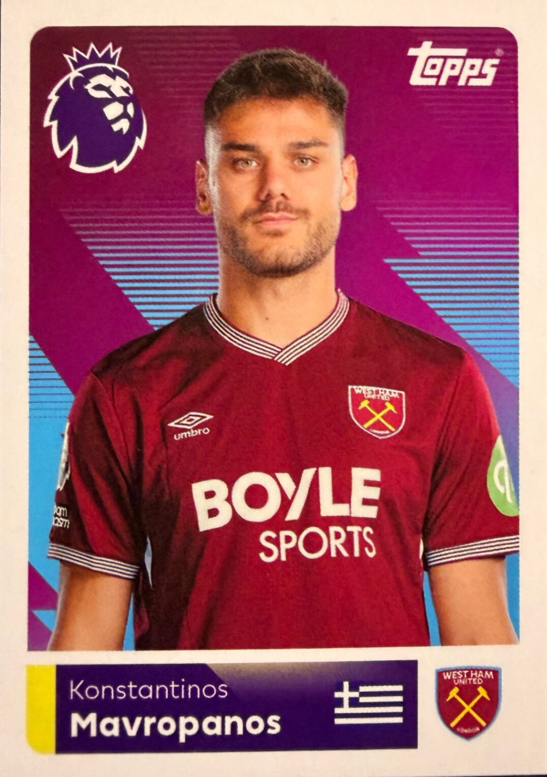 Premier League 2026 Topps - Scegli figurina da 401 a 561