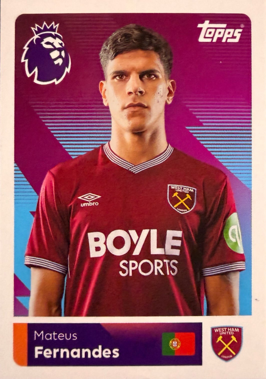 Premier League 2026 Topps - Scegli figurina da 401 a 561