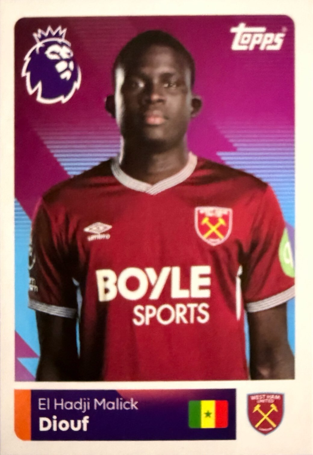 Premier League 2026 Topps - Scegli figurina da 401 a 561