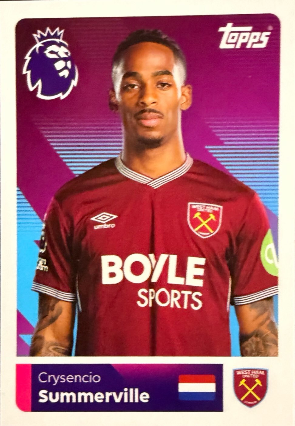 Premier League 2026 Topps - Scegli figurina da 401 a 561