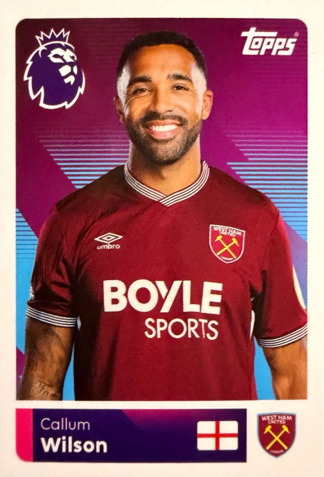 Premier League 2026 Topps - Scegli figurina da 401 a 561