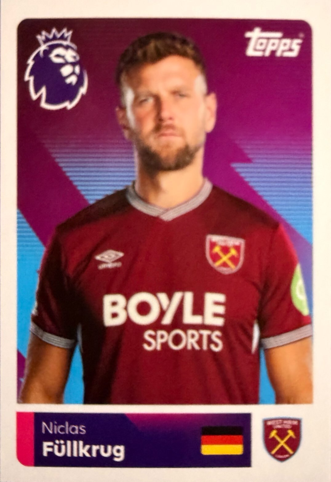 Premier League 2026 Topps - Scegli figurina da 401 a 561