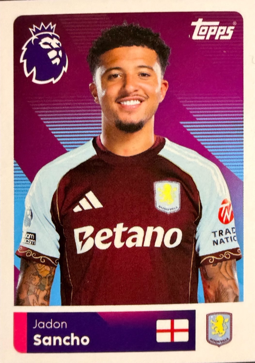 Premier League 2026 Topps - Scegli figurina da 1 a 200