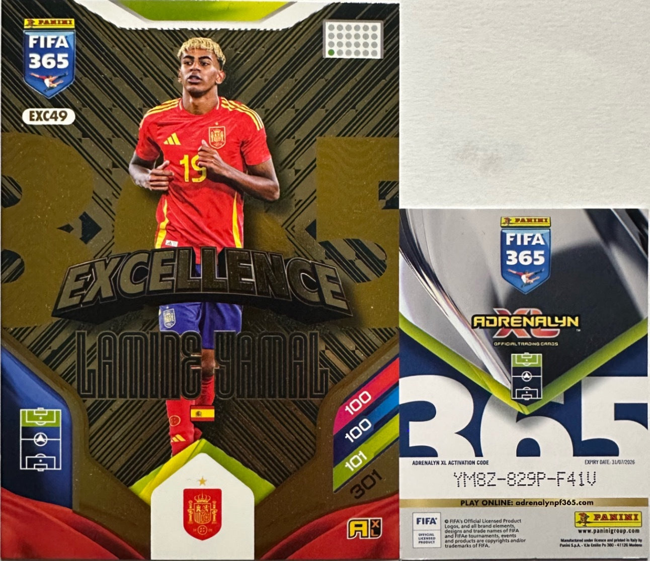 Panini Adrenalyn XL FIFA 365 2026 - Card Excellence Aura Numbers a scelta