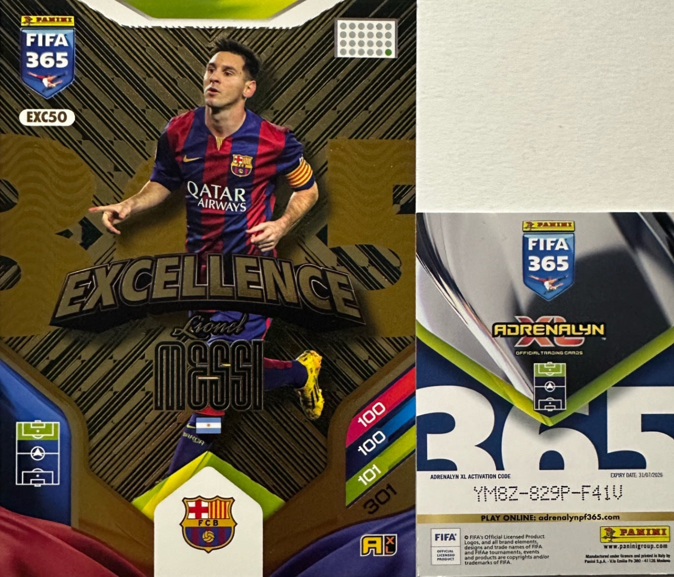 Panini Adrenalyn XL FIFA 365 2026 - Card Excellence Aura Numbers a scelta