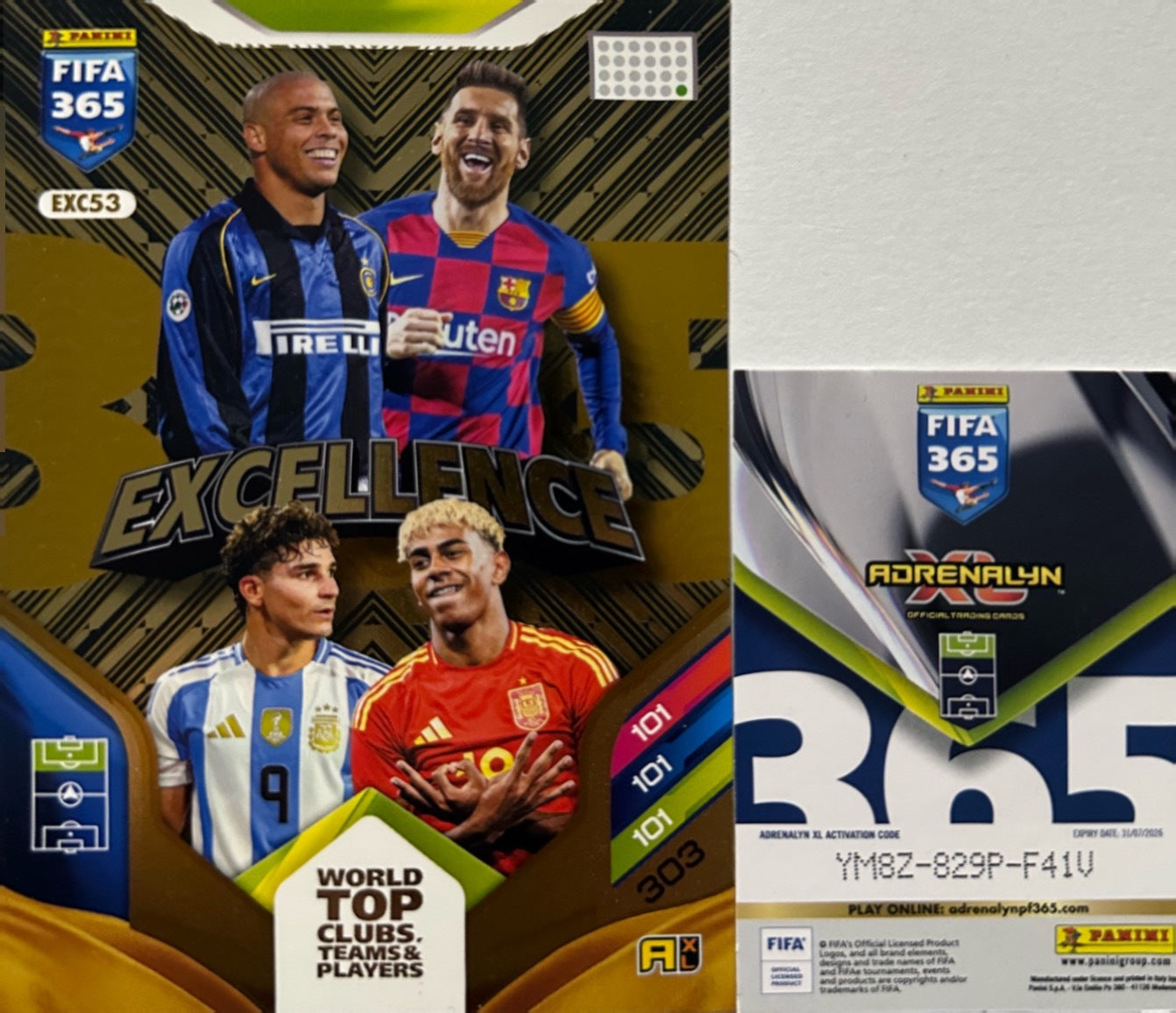 Panini Adrenalyn XL FIFA 365 2026 - Card Excellence Aura Numbers a scelta