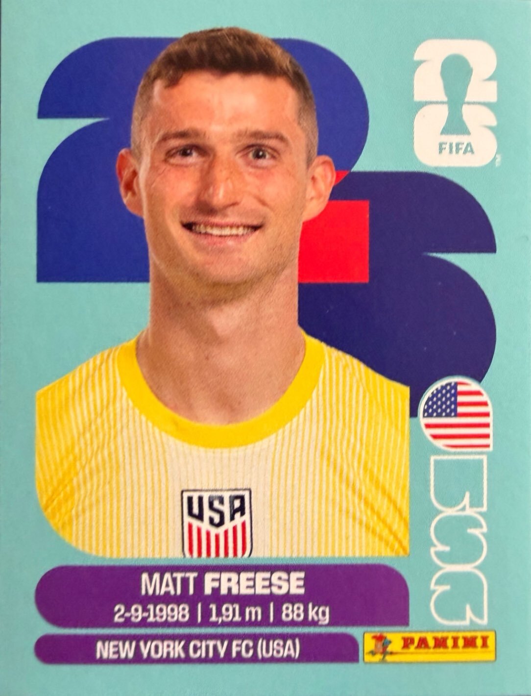 World Cup 2026 Panini - Scegli figurina da - USA a TUN