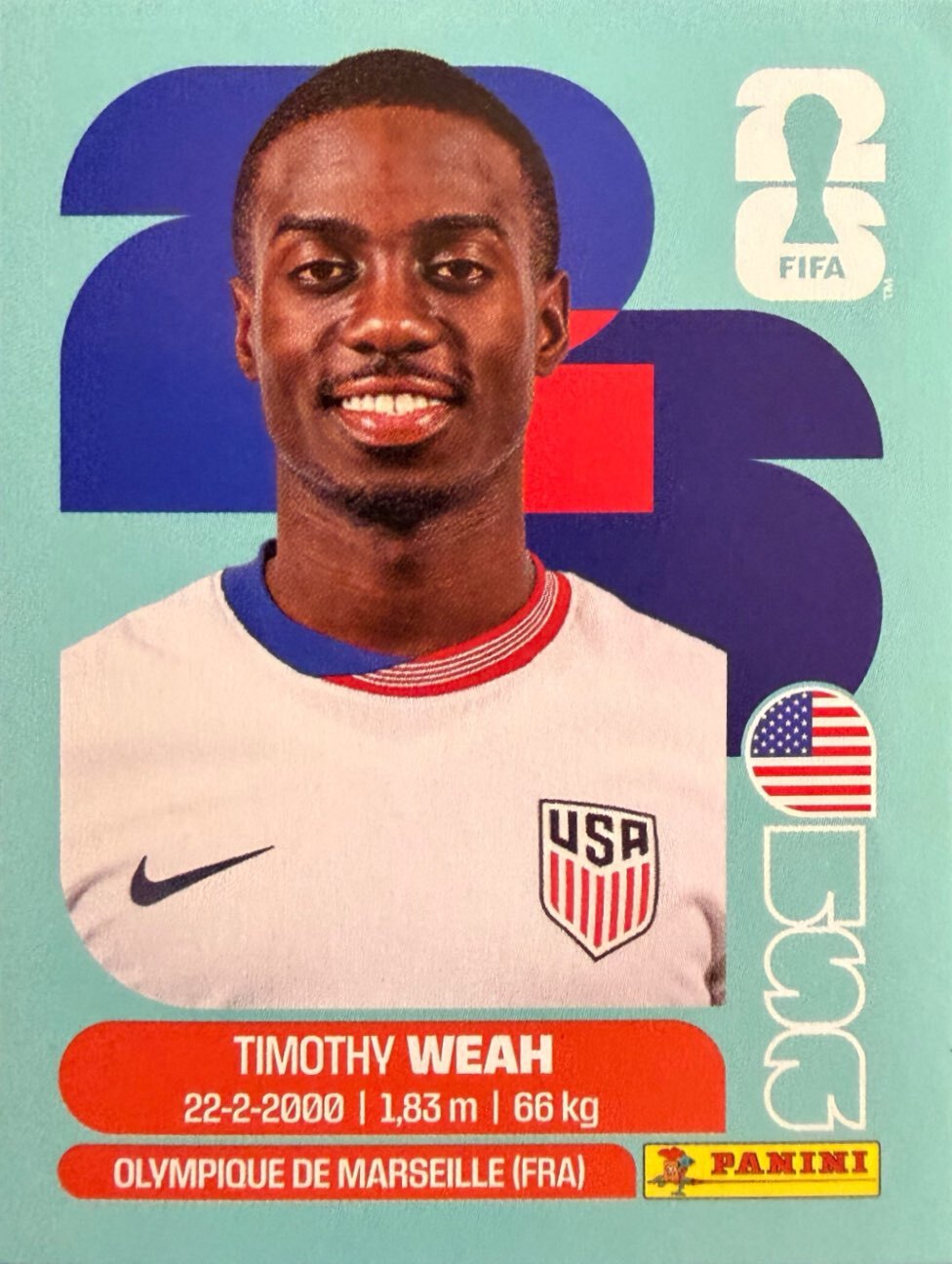World Cup 2026 Panini - Scegli figurina da - USA a TUN