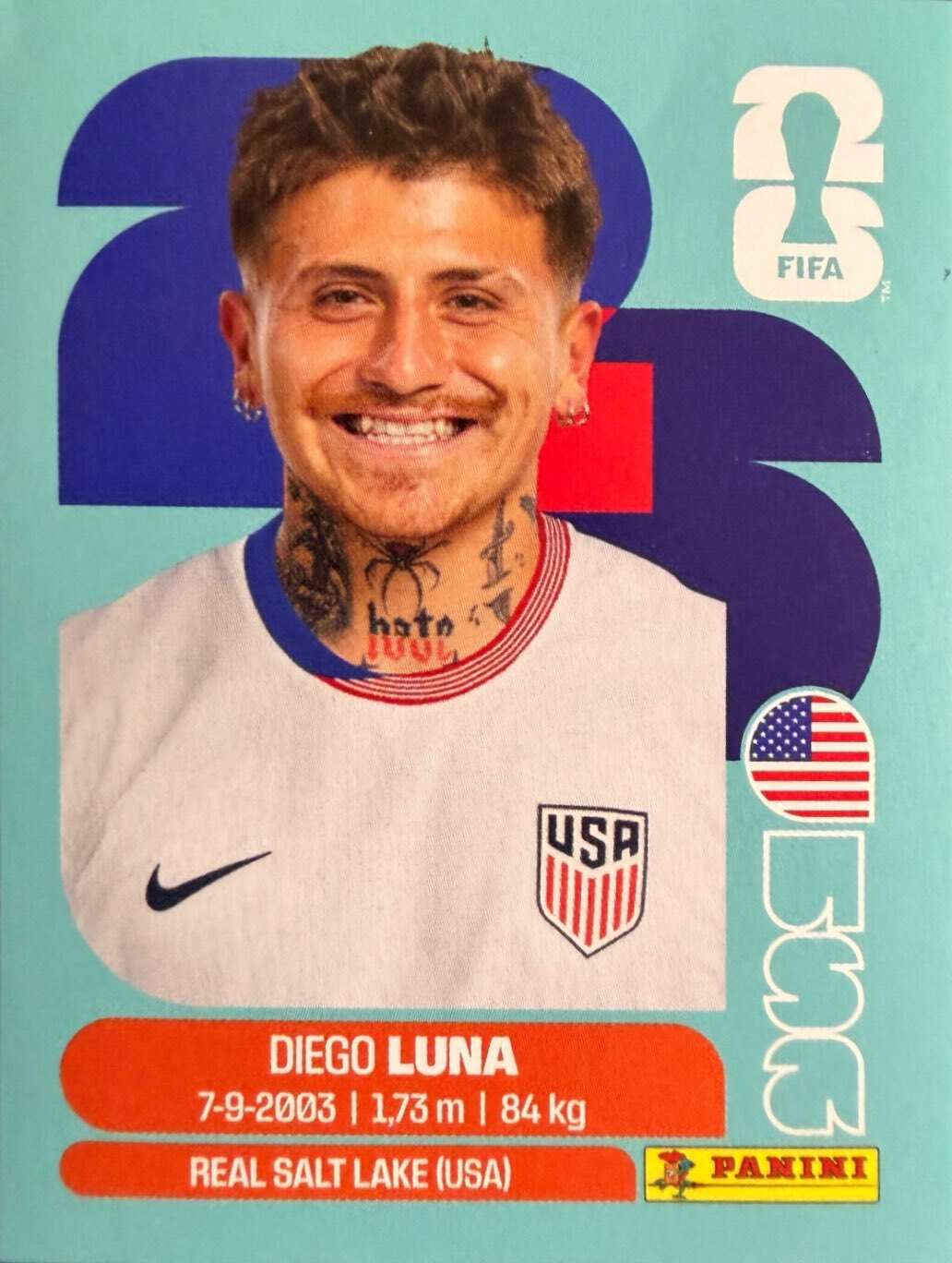 World Cup 2026 Panini - Scegli figurina da - USA a TUN