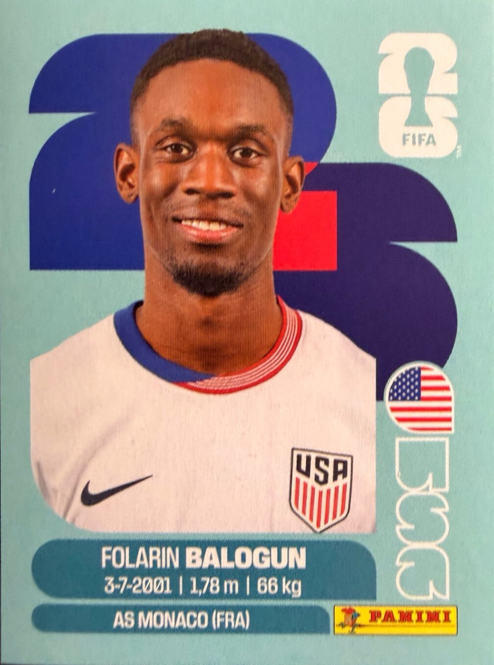 World Cup 2026 Panini - Scegli figurina da - USA a TUN