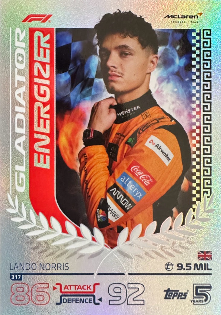 Turbo Attax 2024 Formula 1 Topps Scegli Gladiator Legend 100 Club