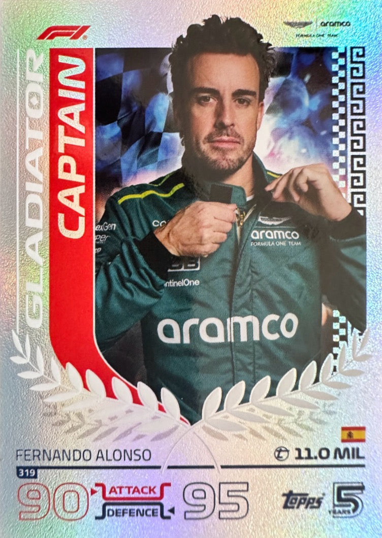 Turbo Attax 2024 Formula 1 Topps Scegli Gladiator Legend 100 Club