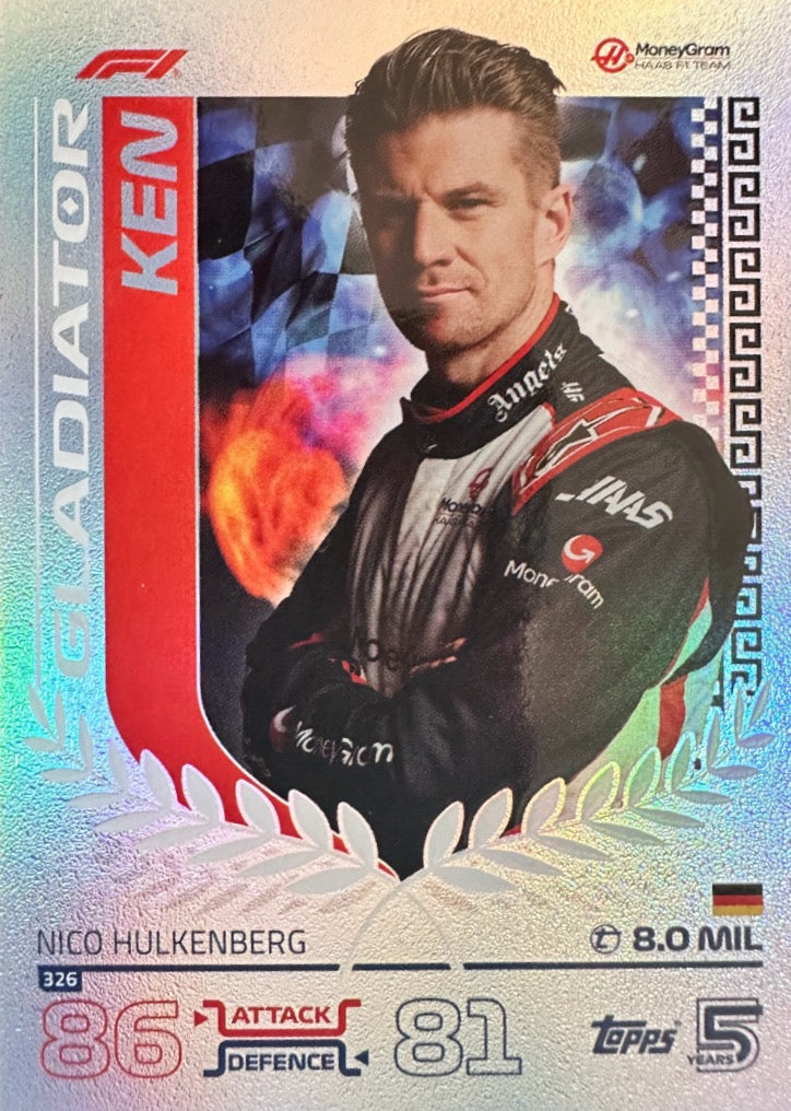 Turbo Attax 2024 Formula 1 Topps Scegli Gladiator Legend 100 Club